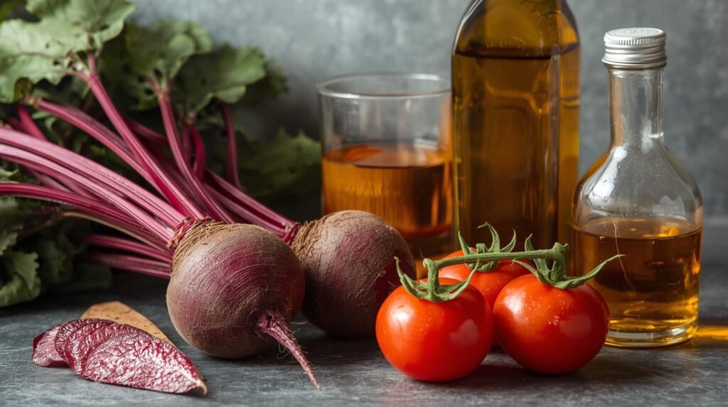 ingredientes para ketchup de beterraba caseiro