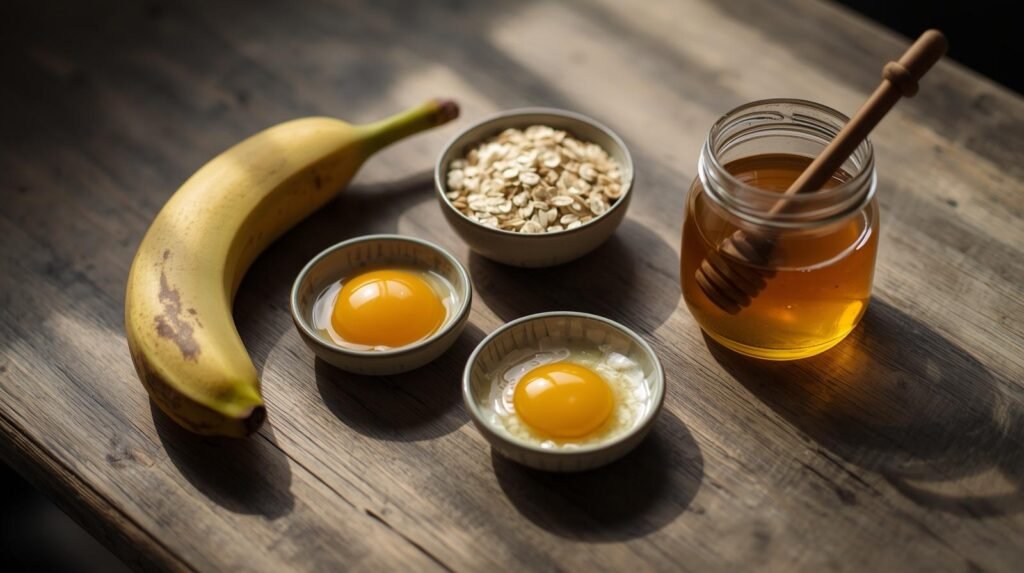 ingredientes panqueca banana criancas